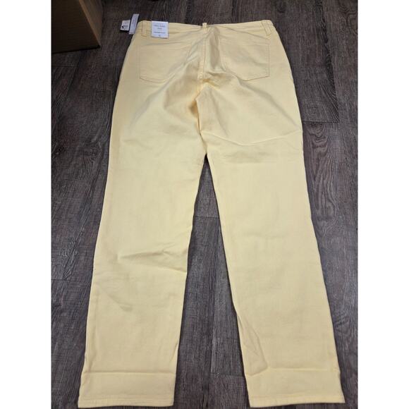 Talbots Jeans NWT 12 Light Soft Pale Yellow Slim Ankle Jeans - Picture 5 of 5